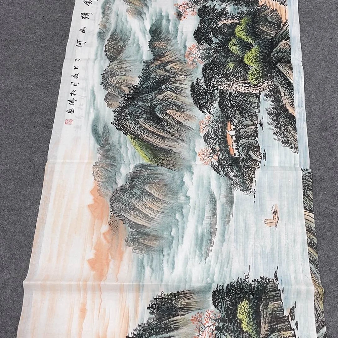 国画今天上午国画作品展示