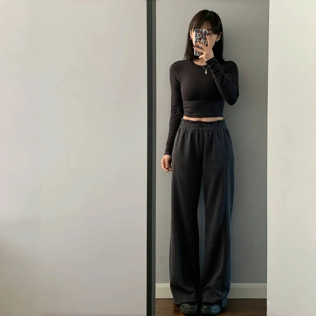 L家 神裤外单 显瘦休闲运动直筒裤 5110