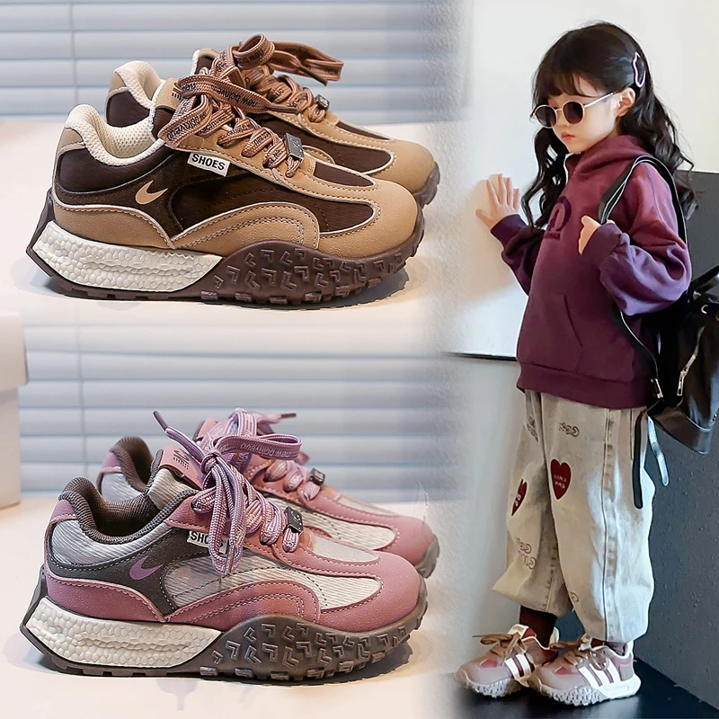 春秋防滑男女童运动鞋鞋子跑步秋冬男童休闲鞋软底阿甘鞋童鞋韩系