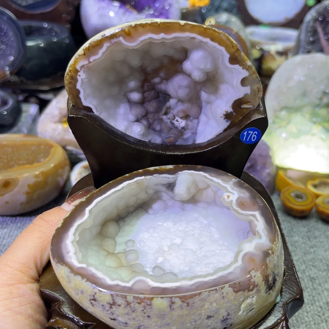 紫晶未镶嵌摆件水晶