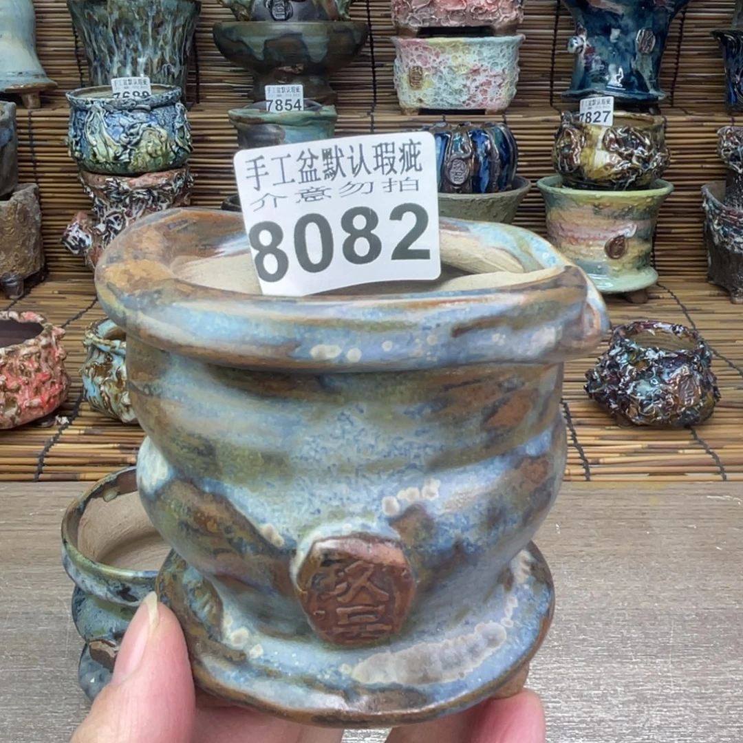 手工花盆默认瑕疵完美者勿拍