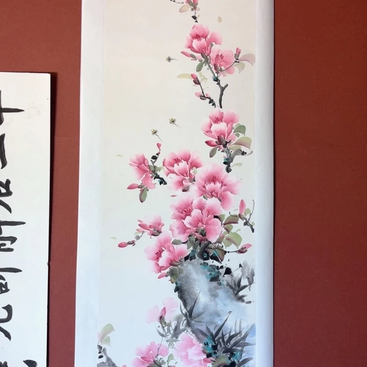 国画听兰老师花鸟