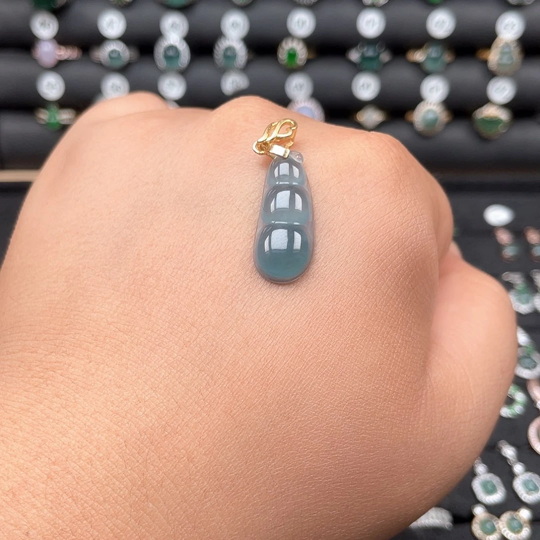 翡翠银S925镶嵌耳饰Oooooooo