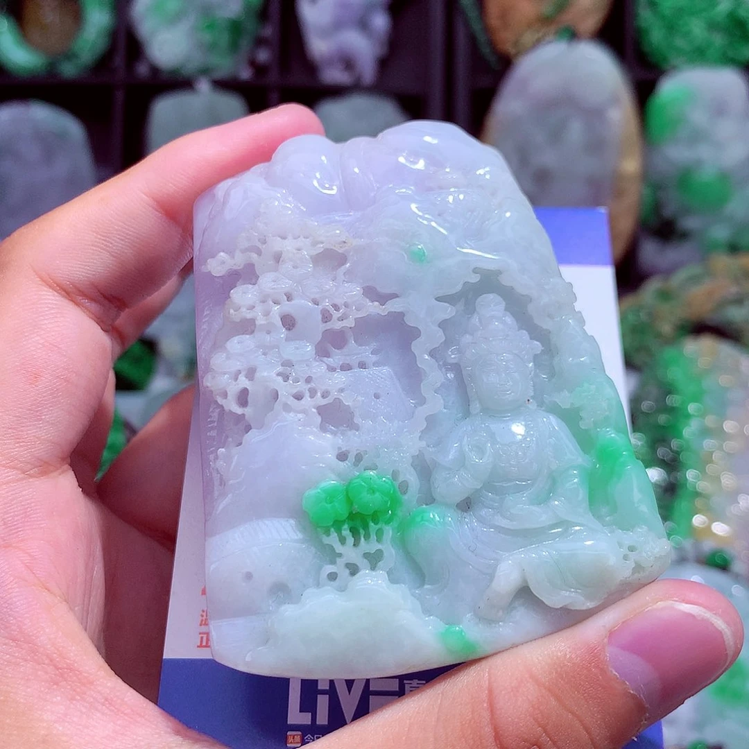 颈饰未镶嵌翡翠天然