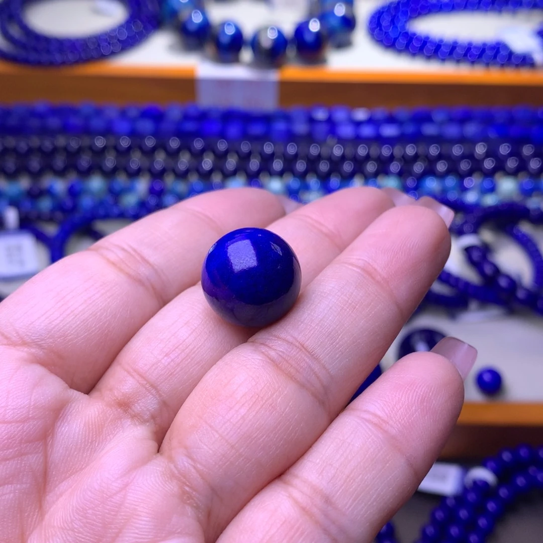 小***小青金石未镶嵌单珠15.5m