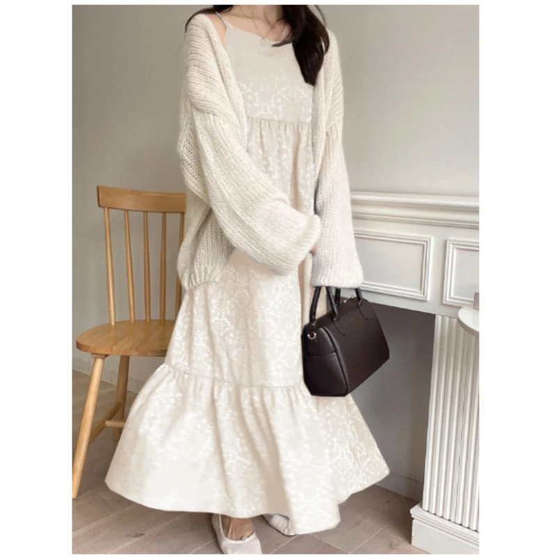 【DD外贸】日系品牌 夏季新款 G 时尚优雅气质显瘦荷叶边连衣裙