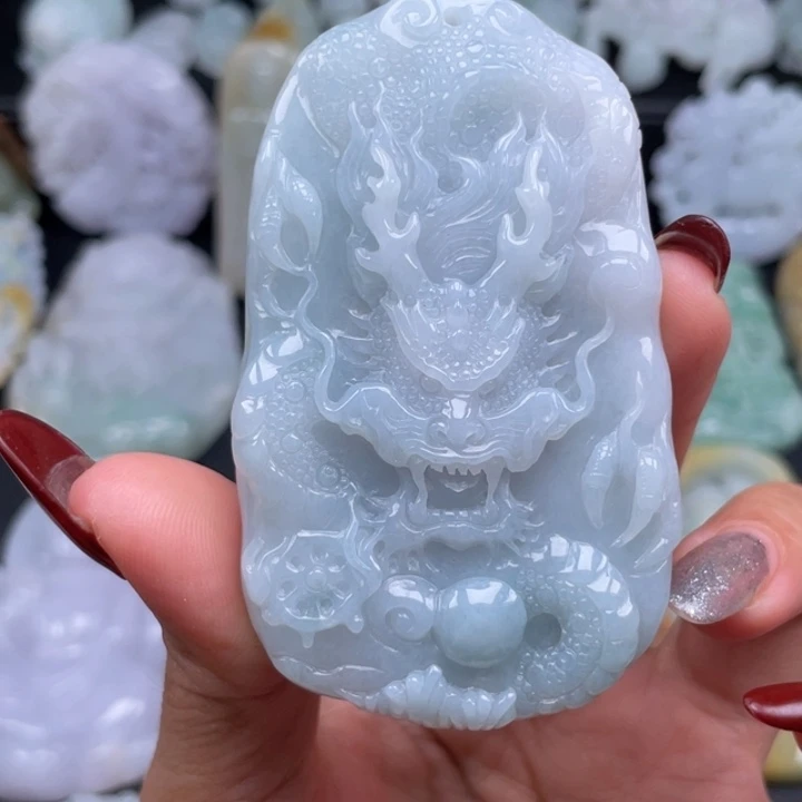 翡翠未镶嵌颈饰缅甸翡翠A货挂件