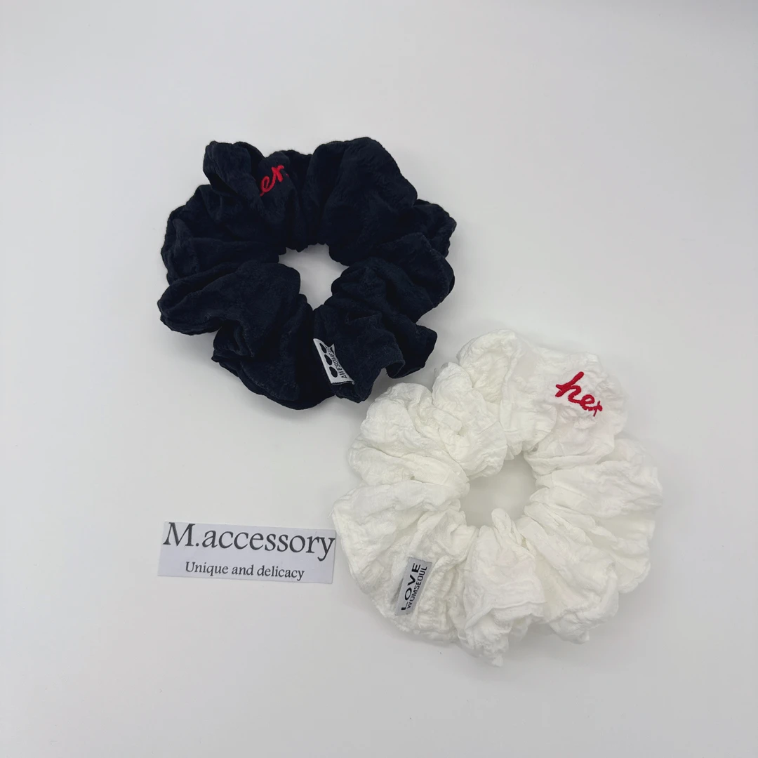 Mi33 刺绣字母大肠发圈 Q22056Q55