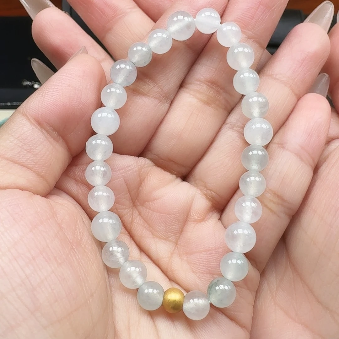 吊坠(不含链)18K金镶嵌翡翠