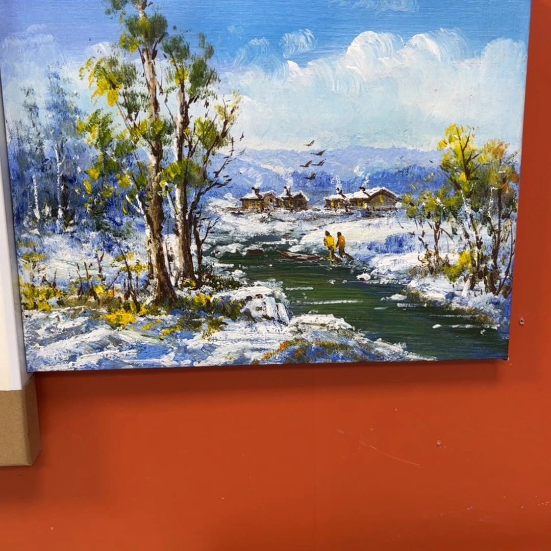 手工手绘精品油画内框30+40尺寸