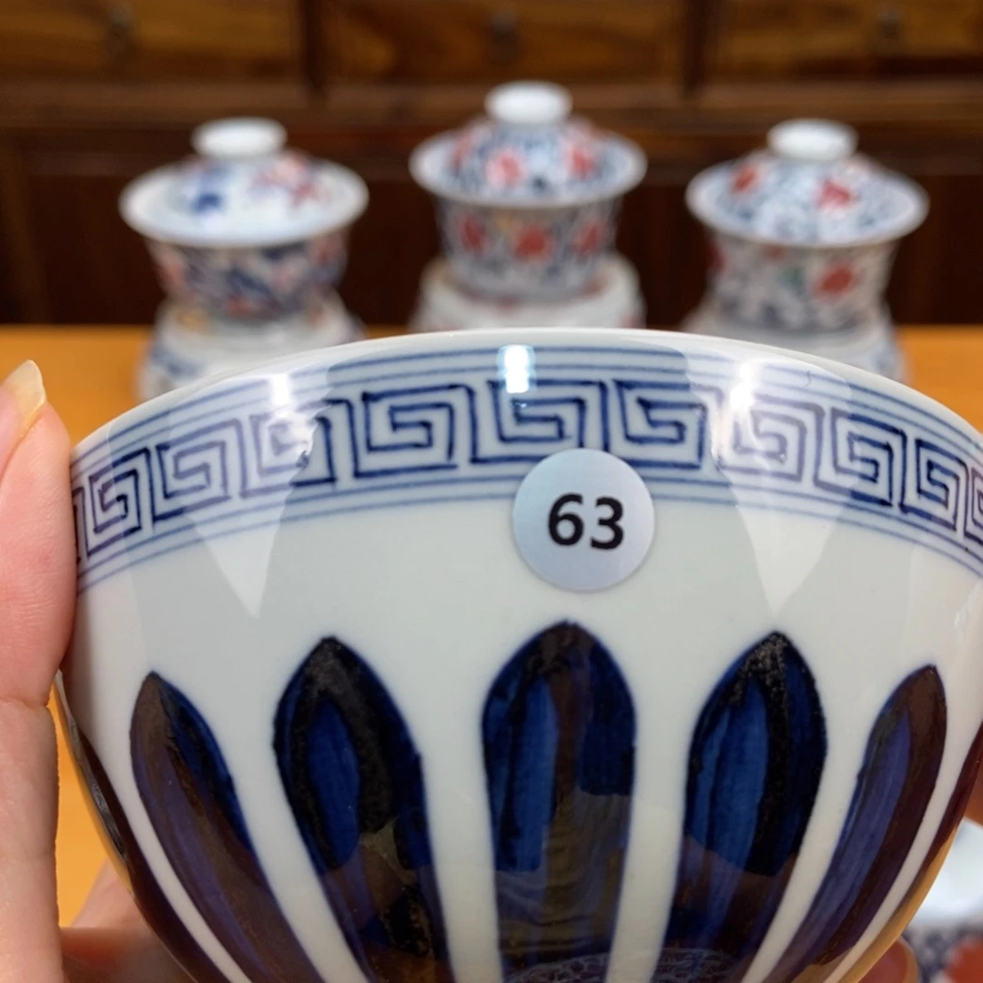 手绘现代茶具非古董