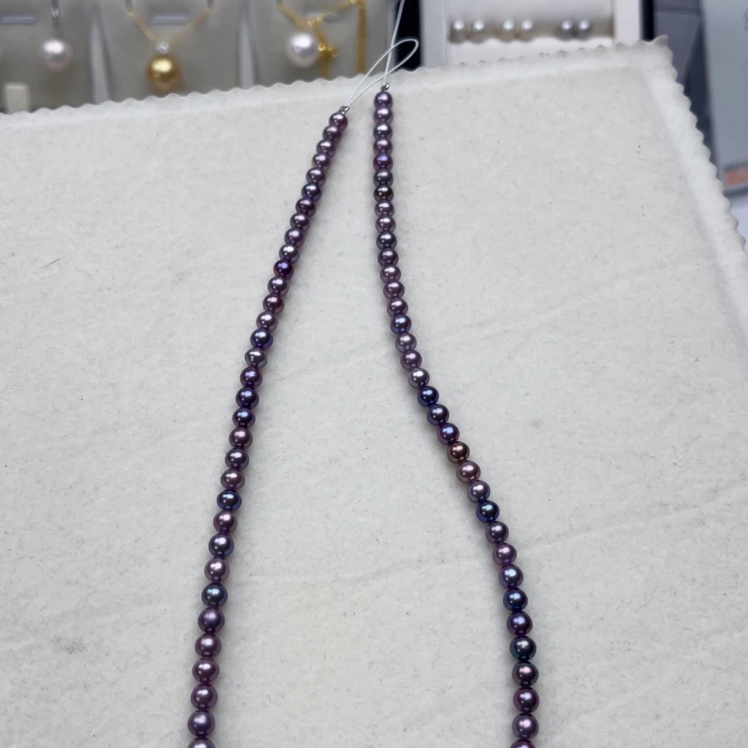 淡水珍珠颈饰银S925镶嵌