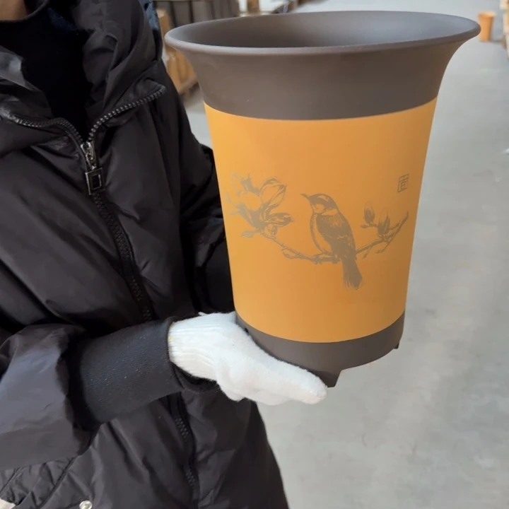 紫砂花盆 包邮包破损