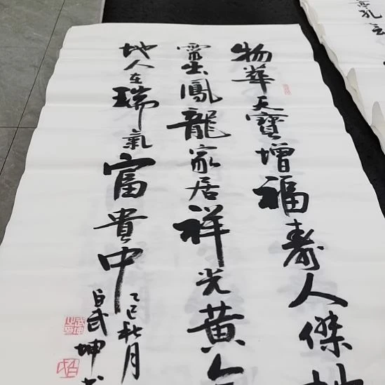 翰墨白武坤老师作品一副