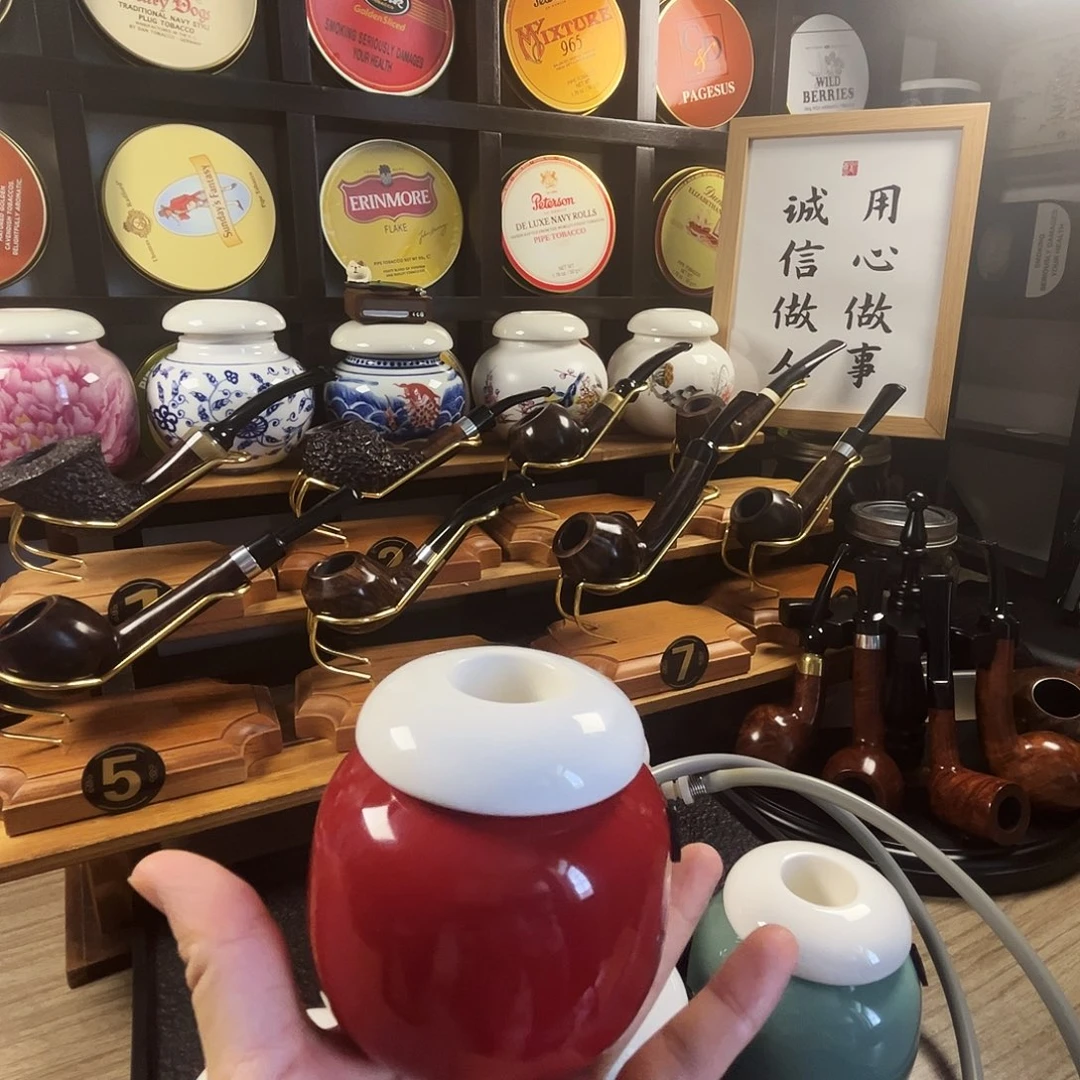 纯色大空腔烟斗哈哈