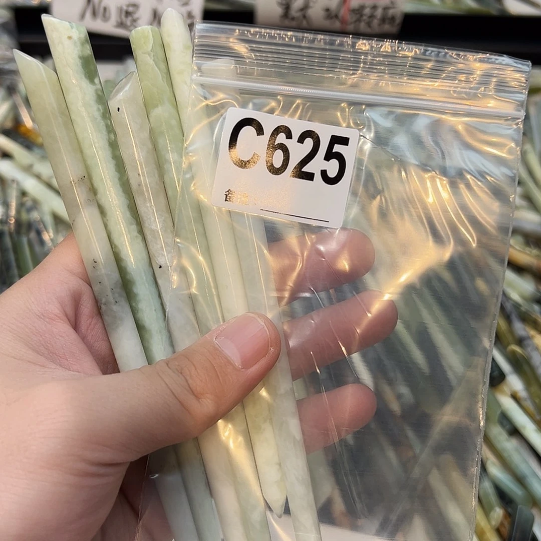ʚ***ɞ未镶嵌蛇纹石玉发饰