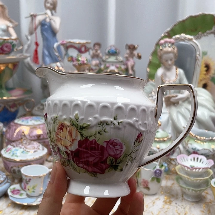 杯碟陶瓷摆件陶瓷微瑕