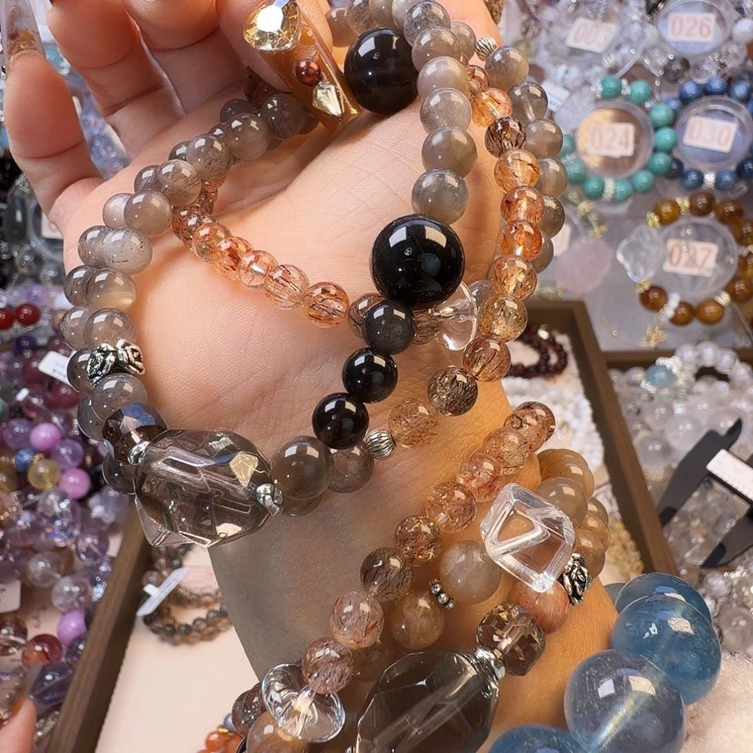 水晶手链合金骨干