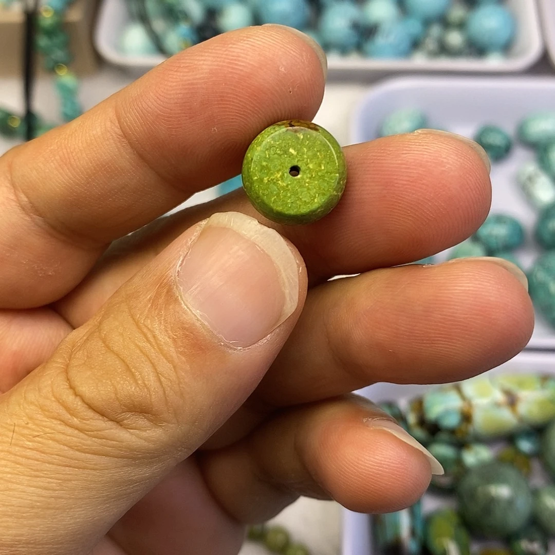 未镶嵌高瓷菜籽黄墩子卡13