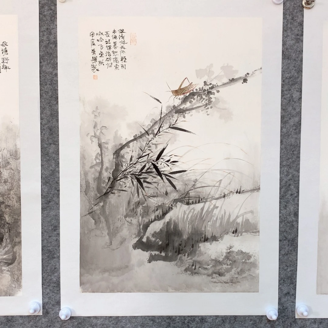 国画花鸟作品写意