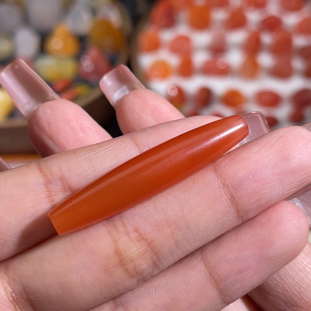 南红玛瑙未镶嵌勒子 42x8.5mm