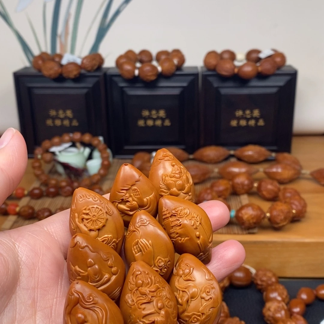 手串橄榄核曹华老师佛手无相