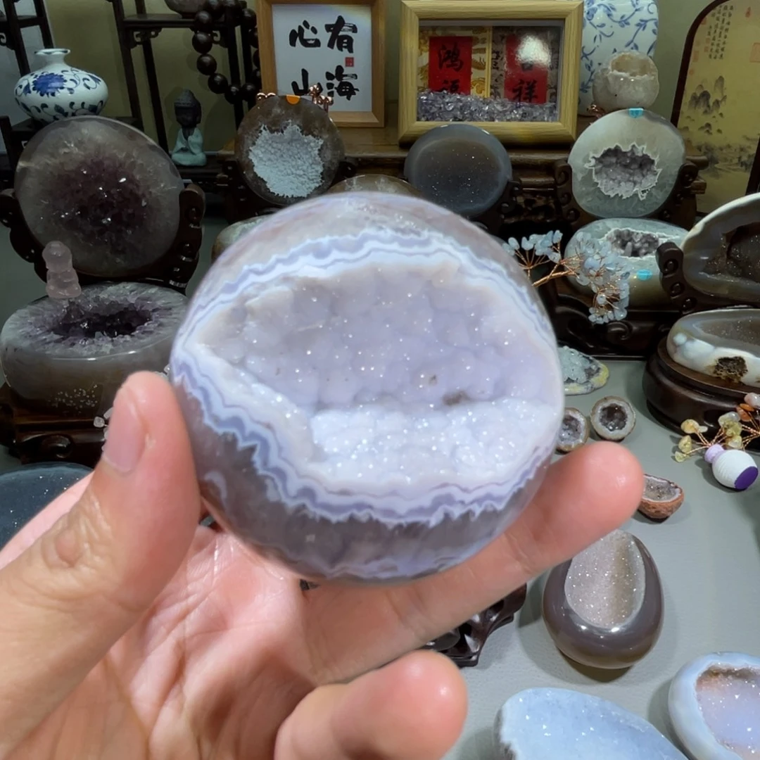 水晶未镶嵌摆件开口笑