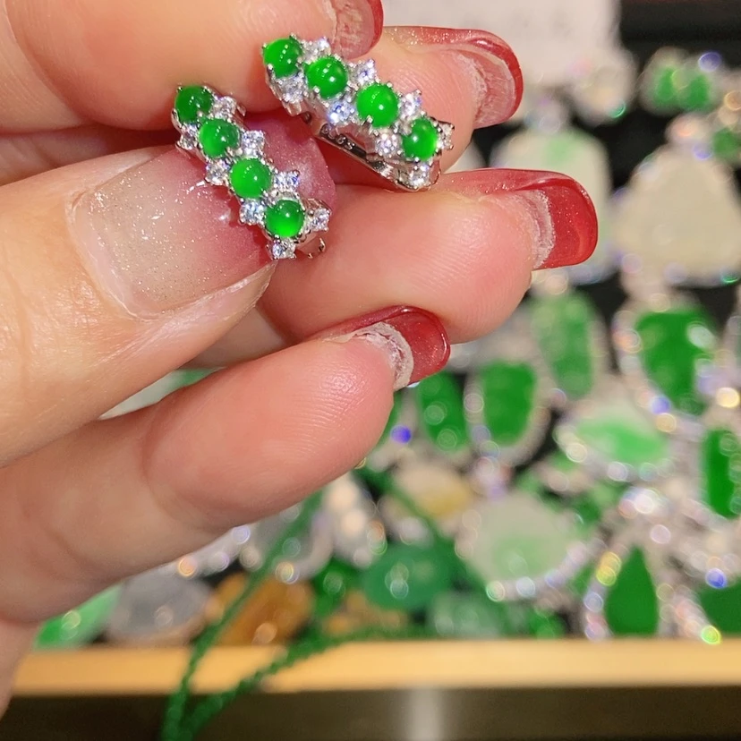 【闪购商品】未镶嵌翡翠耳饰天然翡翠