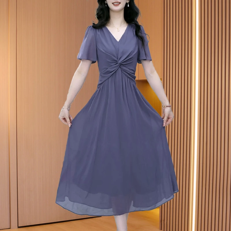 连衣裙女夏新款轻奢高级感正式场合洋气质高端十三行裙子