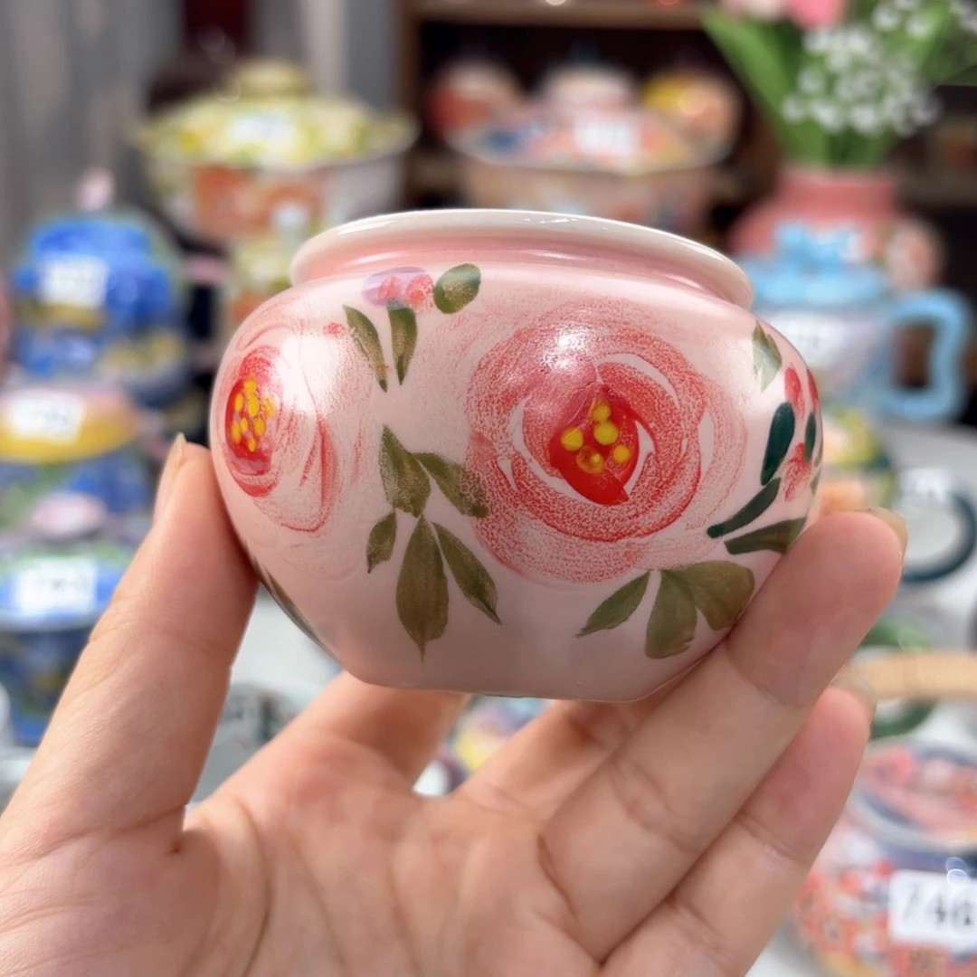 景德镇手绘高温釉下彩陶瓷茶具