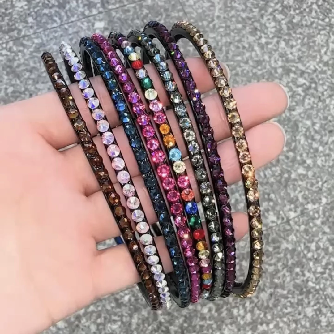 原创设计带齿头饰彩色网红日韩女发箍百搭满钻