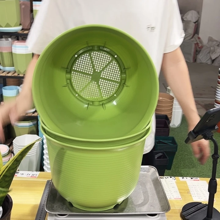 特价矮陶口30高21果绿无托3只