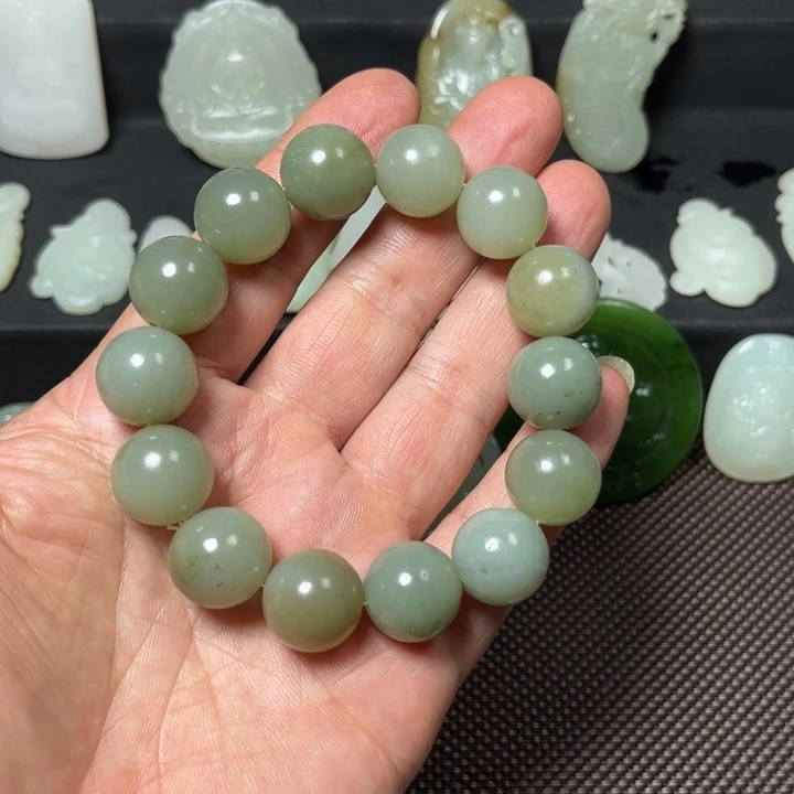 手串未镶嵌和田玉（糖玉）