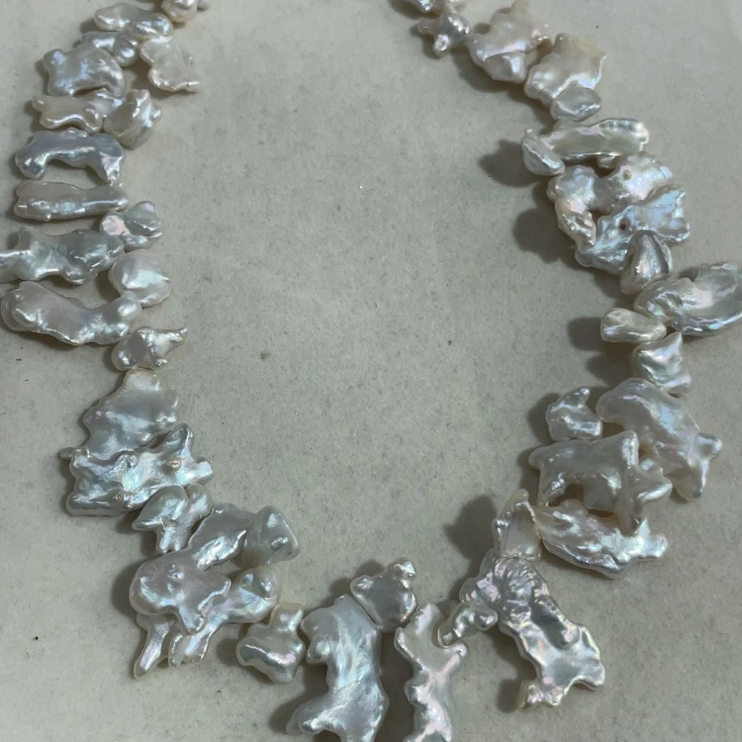 淡水珍珠颈饰银S925镶嵌