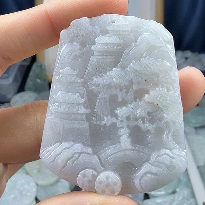 翡翠未镶嵌颈饰翡翠