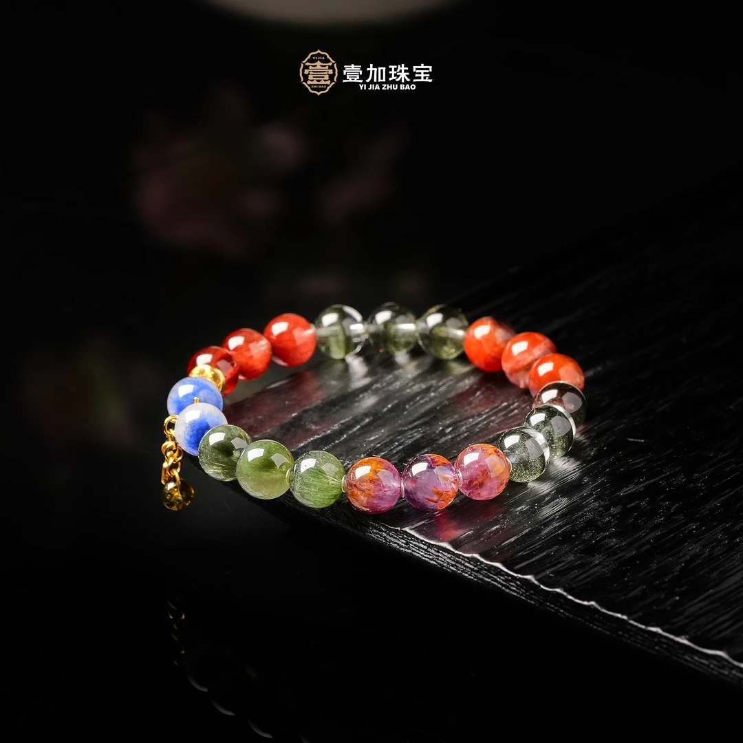 壹加师姐|手工设计木火-生生不息水晶多宝手串多样性发一7706N