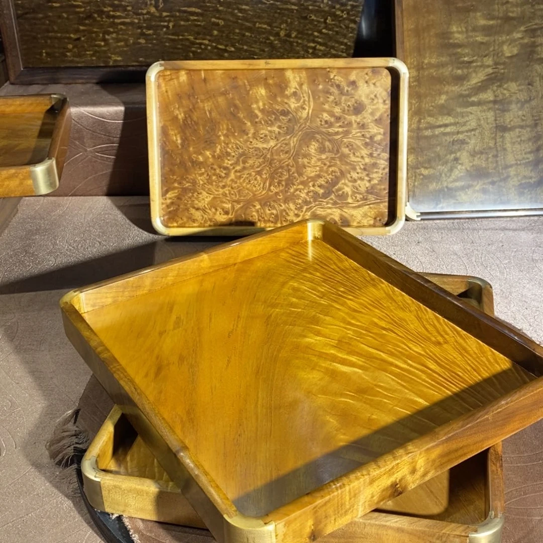 金丝楠C****坡一对文盘文盘