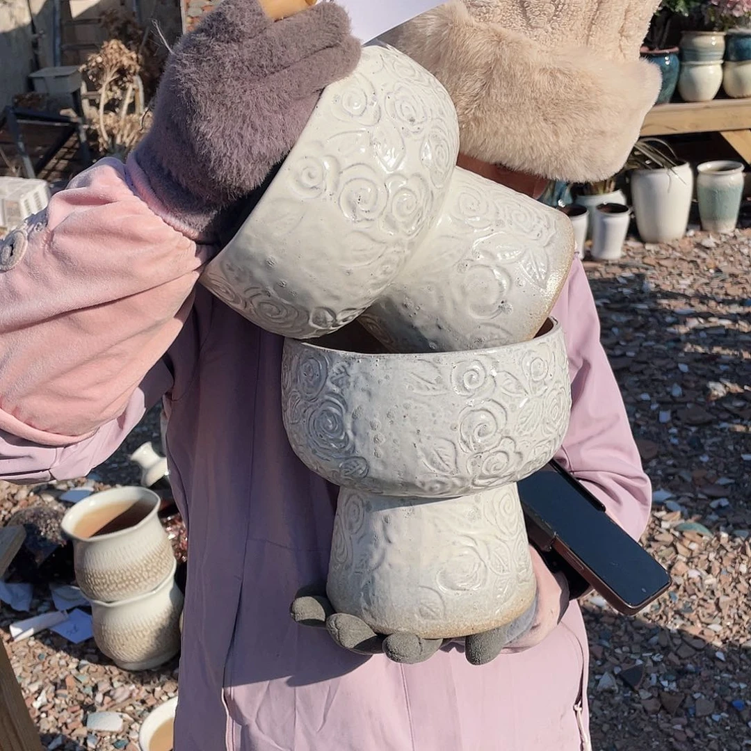 红陶王嫂花盆0209-230