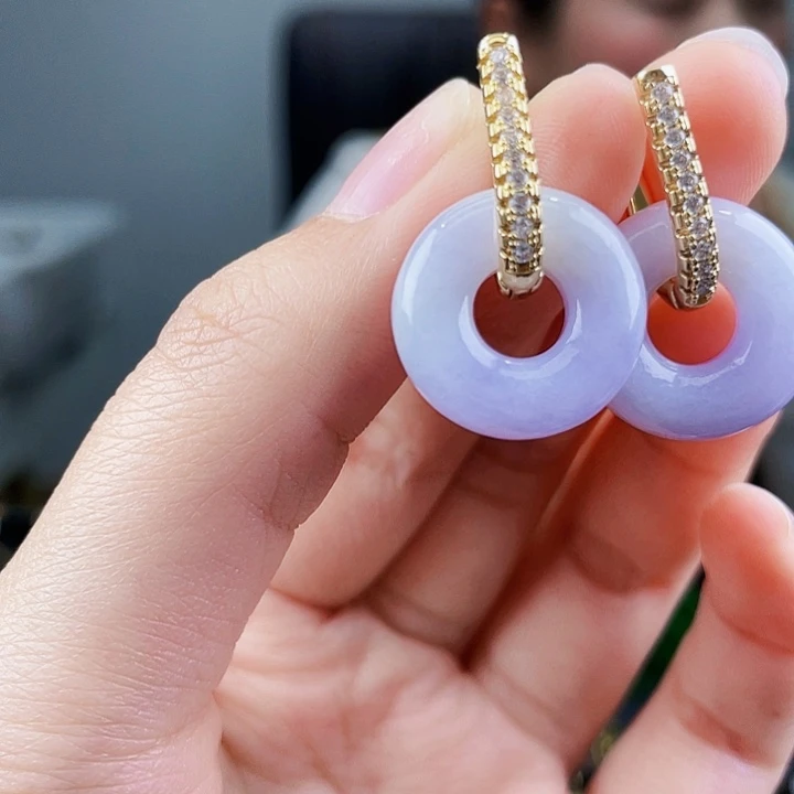 翡翠耳饰未镶嵌饰品