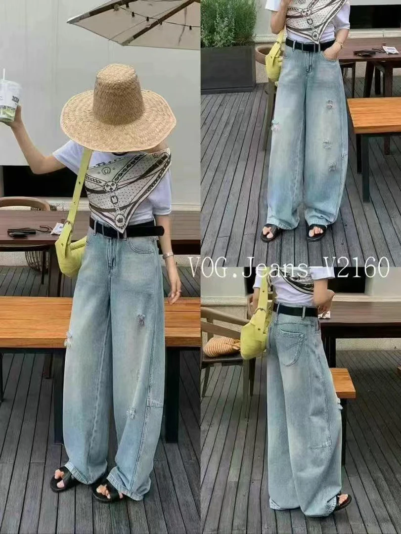 [宝宝优选BAOBAO]T12310 欧货高品质休闲长款弯刀牛仔裤