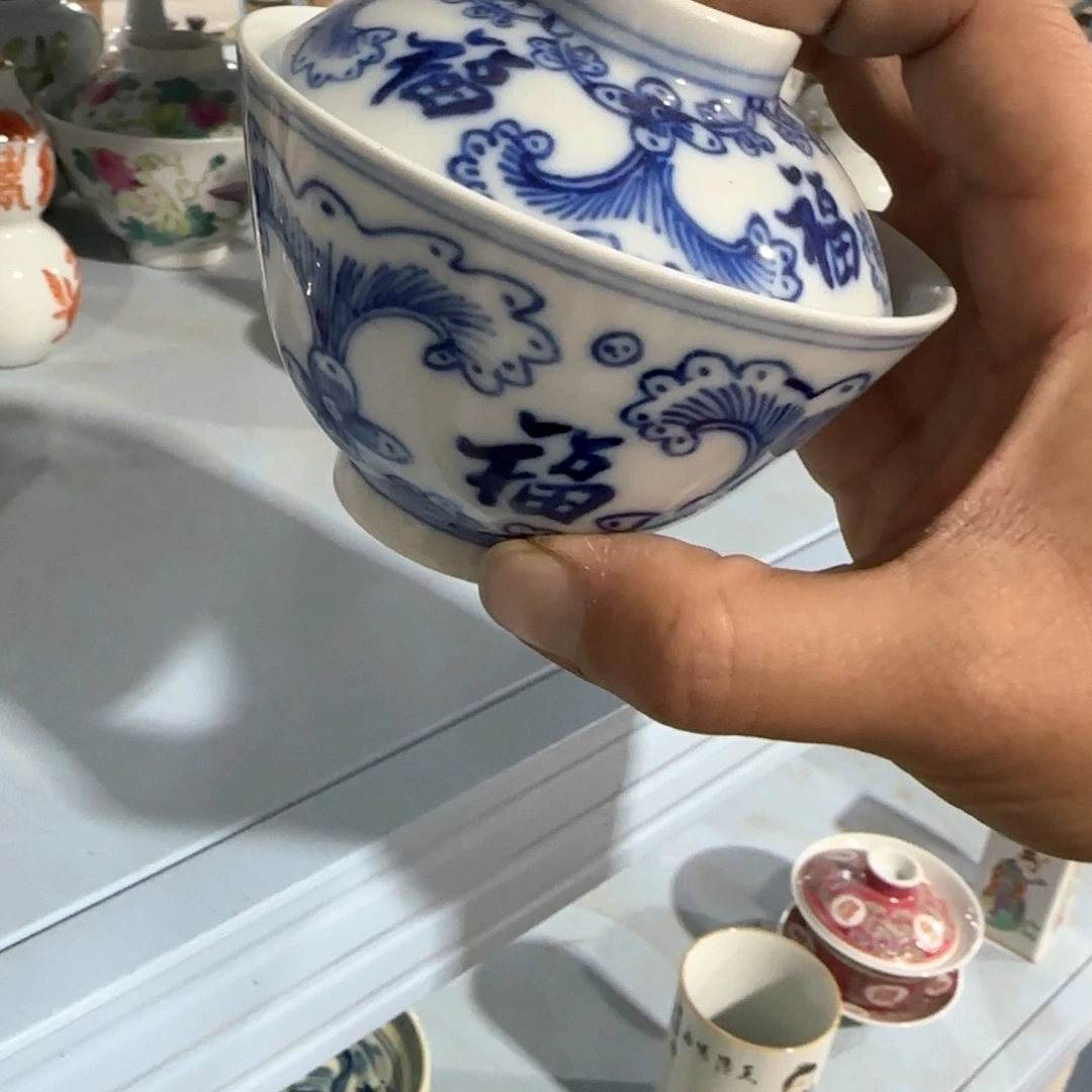 瓷片摆件手绘瓷器全部处理