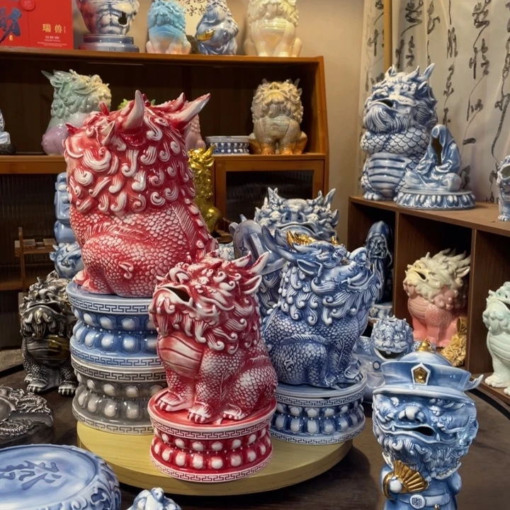 一***鱼瓷片摆件111111111