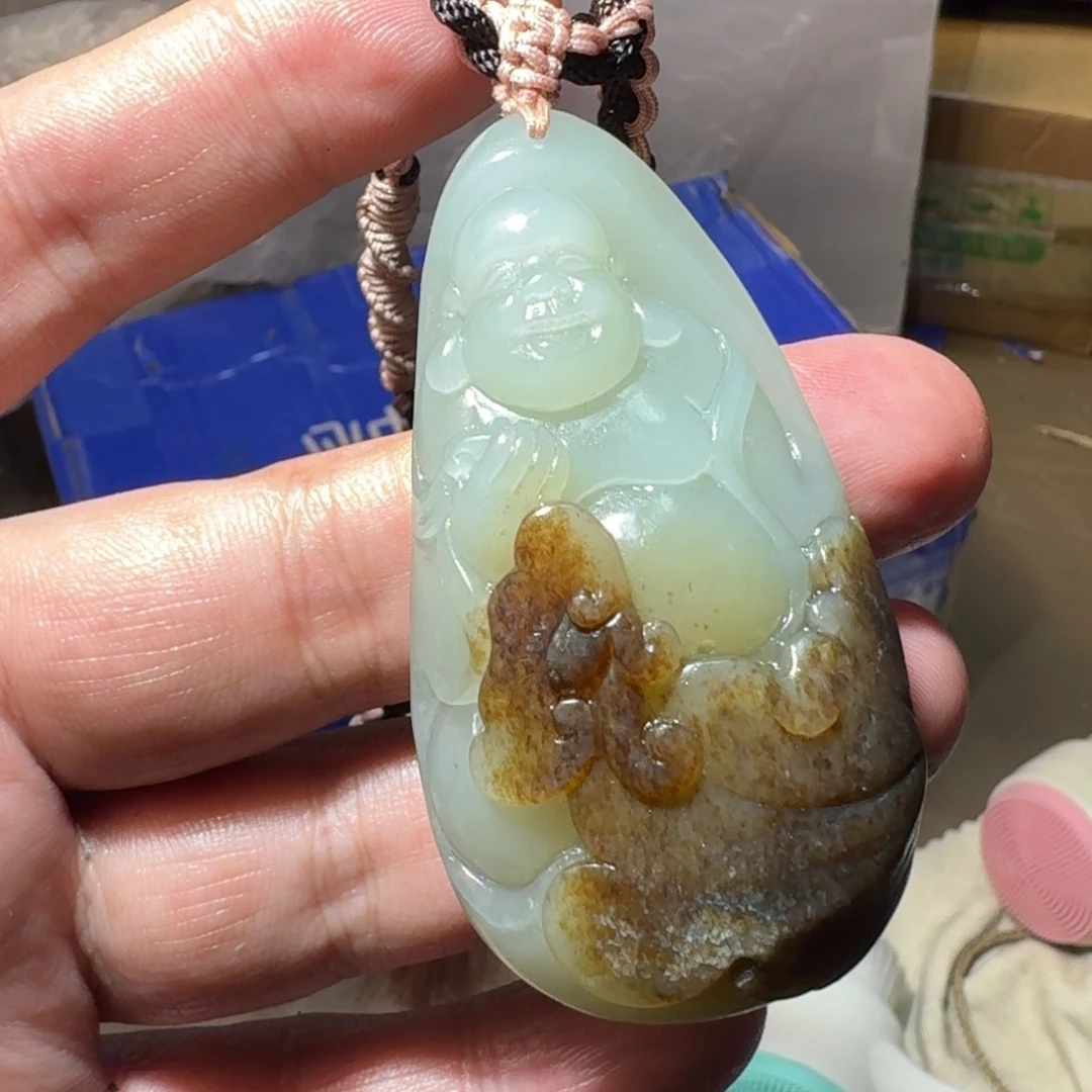 和田玉（糖玉）挂件未镶嵌