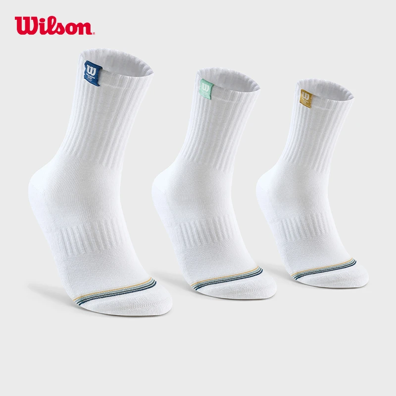 Wilson威尔胜官方新款U CREW SOCKS 运动高腰袜WU00114
