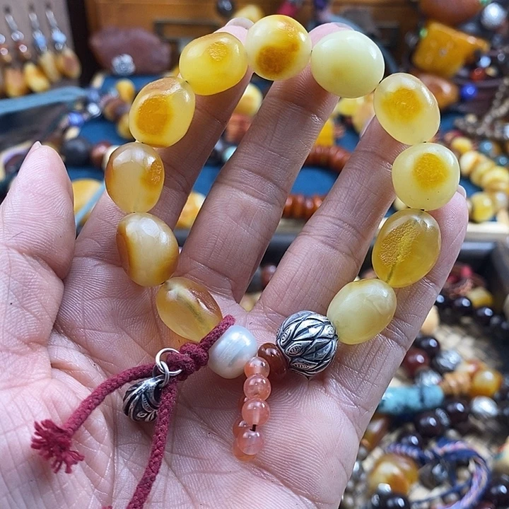 蜜蜡未镶嵌手串手串