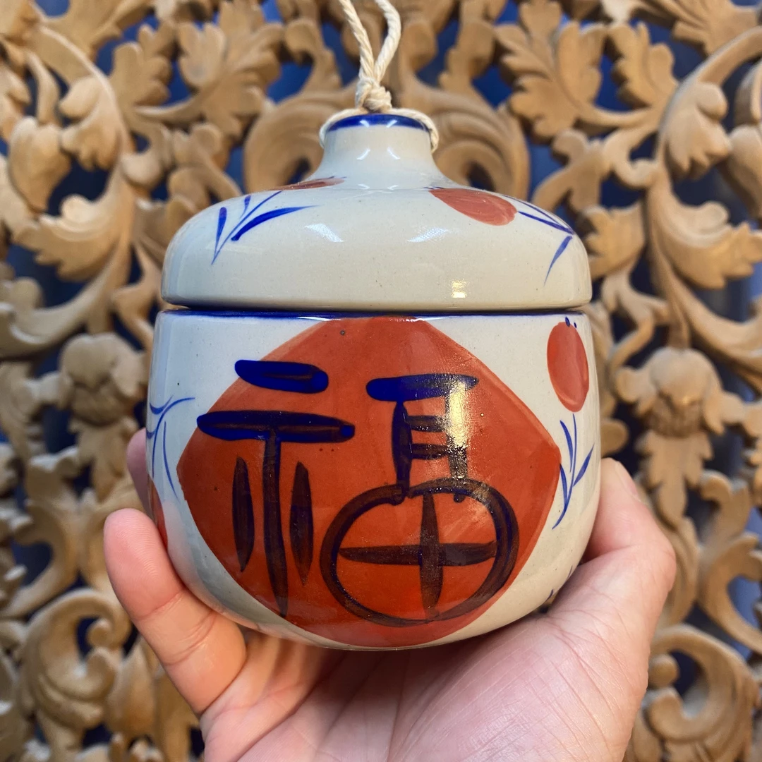 高颜值手绘福字系绳炖盅