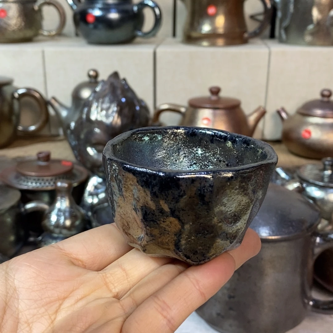 习****云南建水紫陶柴烧微瑕特价杯