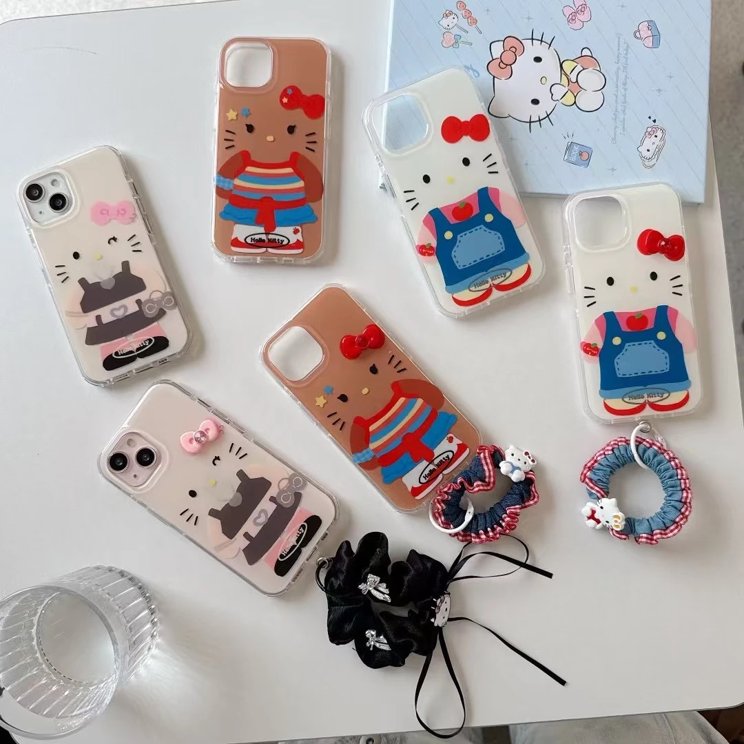 哈喽kitty合集可爱发圈创意亮面imd适用苹果16promax手机壳