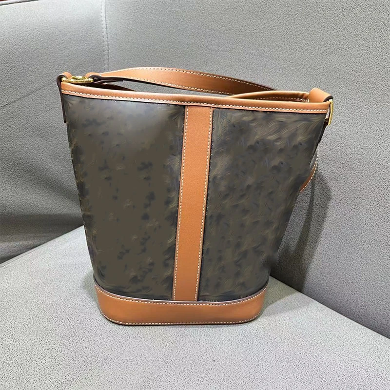 【FF】A030-6131黑棕气质时尚轻奢百搭真皮手提单肩包01