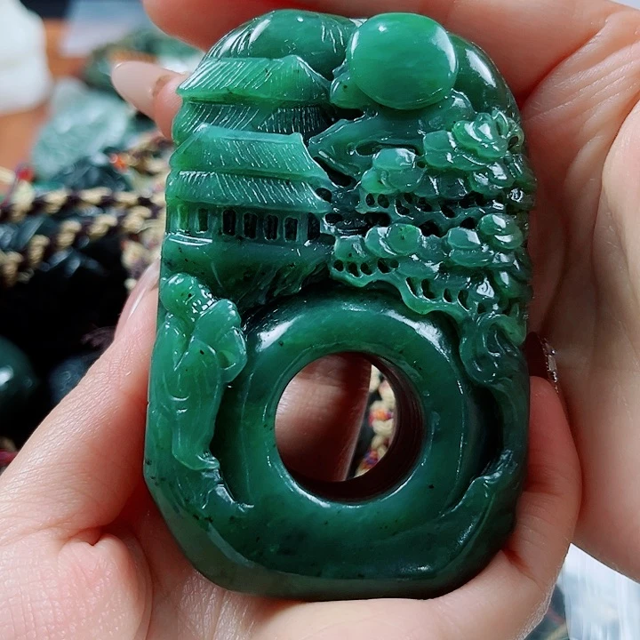 和田玉未镶嵌颈饰